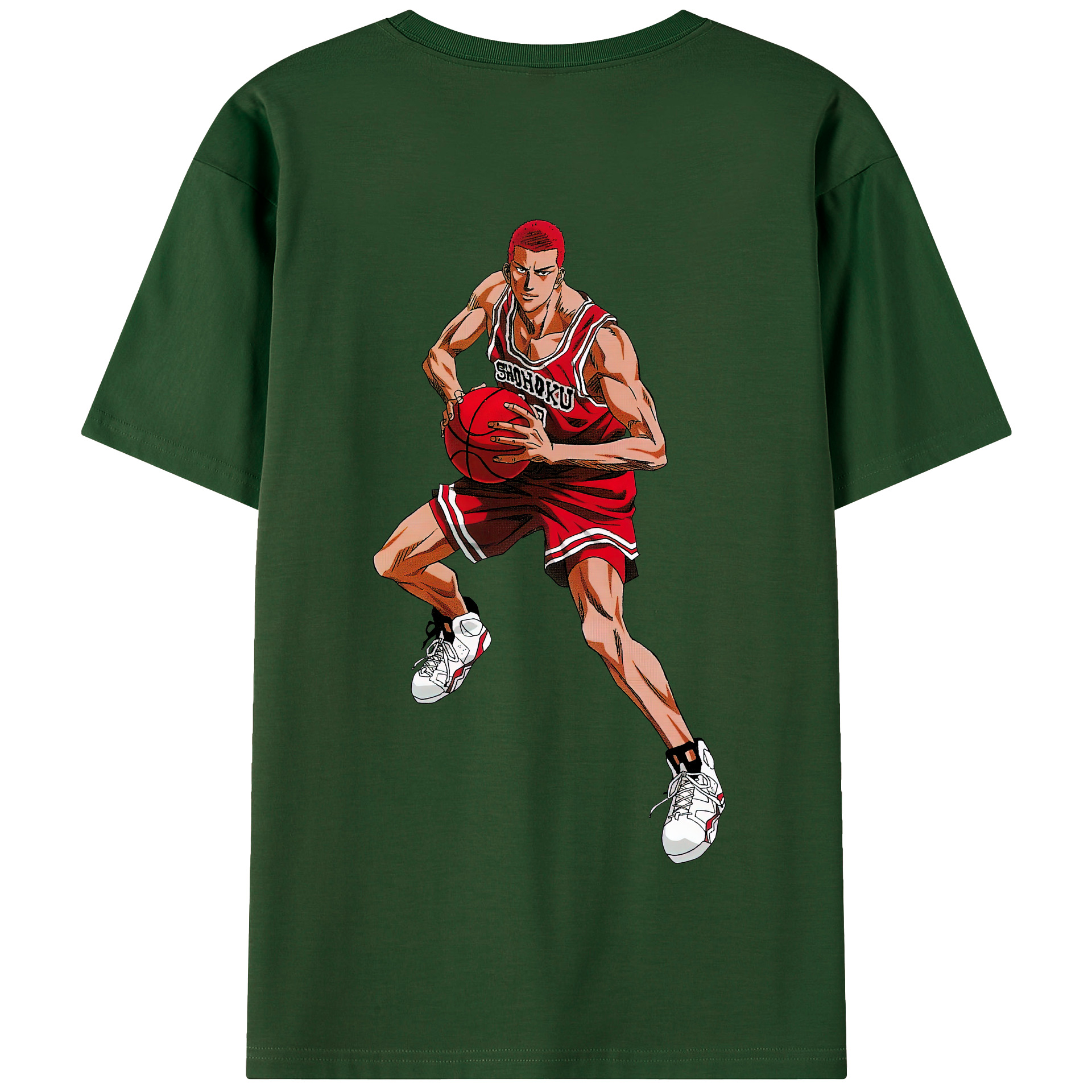 SLAM DUNK／スラムダンク 綿100％半袖Tシャツ（背面プリント）
